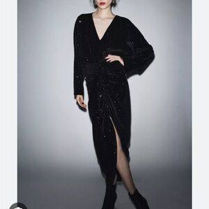 ZARA Black Sequin Dress